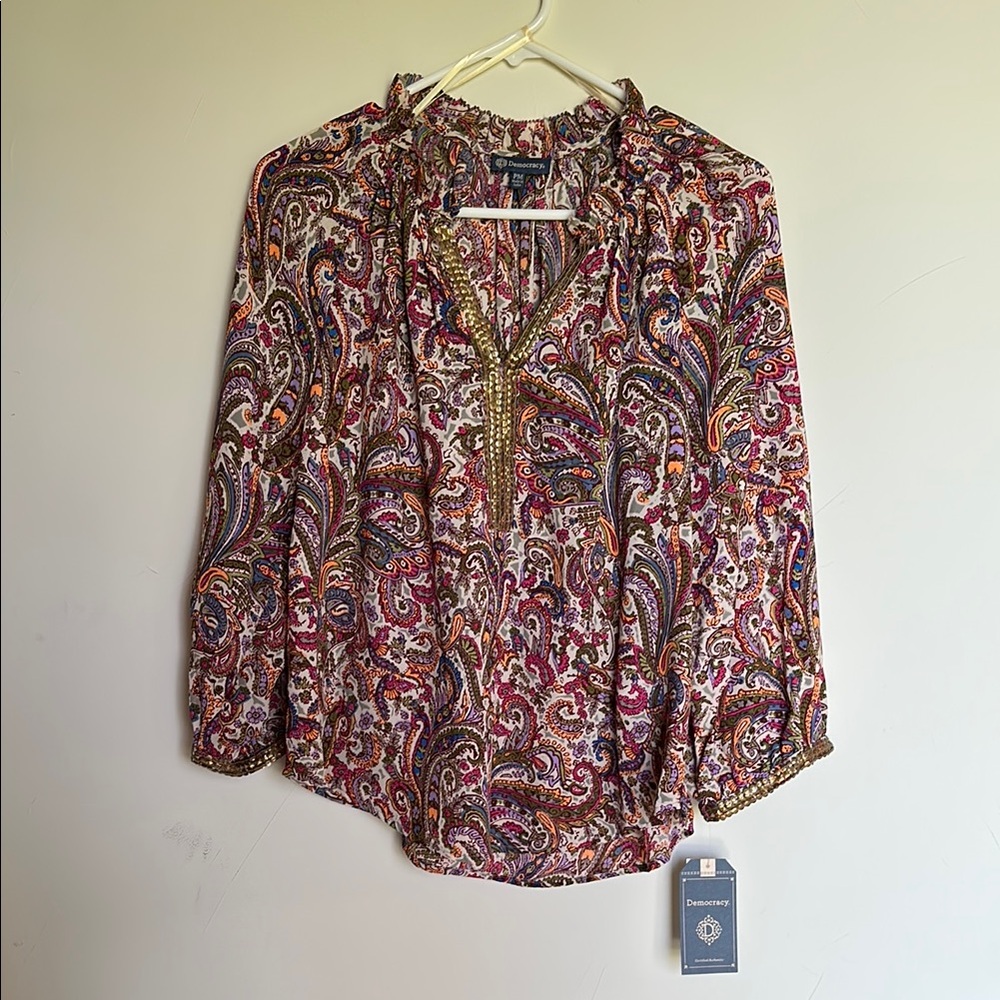 *NEW* Democracy Blouse with 3/4 Sleeves